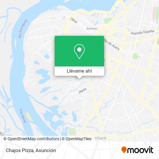 Mapa de Chajos Pizza