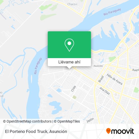 Mapa de El Porteno Food Truck