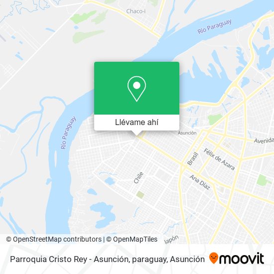 Mapa de Parroquia Cristo Rey - Asunción, paraguay