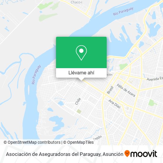 Mapa de Asociación de Aseguradoras del Paraguay