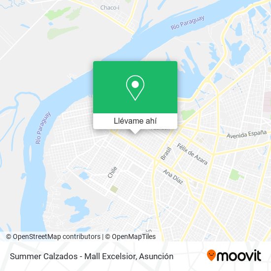 Mapa de Summer Calzados - Mall Excelsior