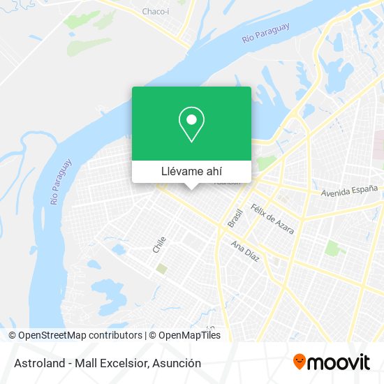 Mapa de Astroland - Mall Excelsior