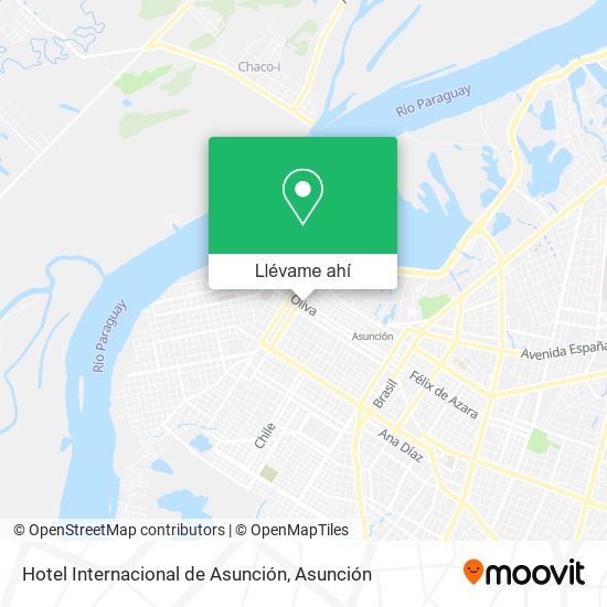 Mapa de Hotel Internacional de Asunción