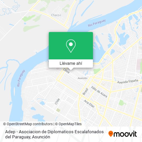 Mapa de Adep - Asociacion de Diplomaticos Escalafonados del Paraguay