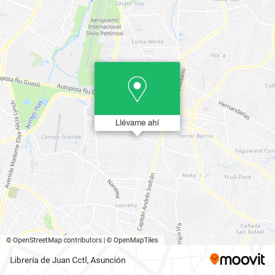 Mapa de Librería de Juan Cctl