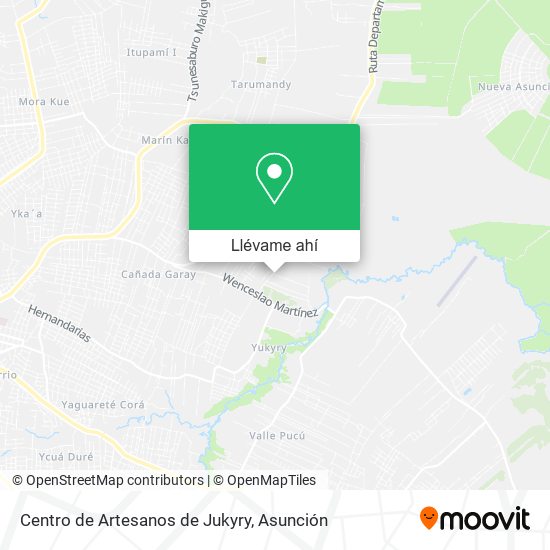 Mapa de Centro de Artesanos de Jukyry