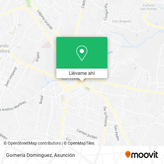 Mapa de Gomería Dominguez