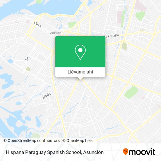 Mapa de Hispana Paraguay Spanish School