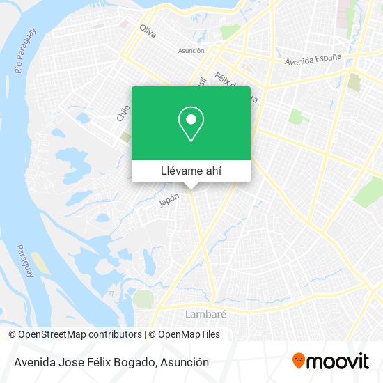 Mapa de Avenida Jose Félix Bogado