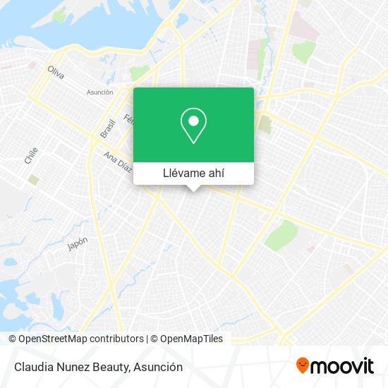 Mapa de Claudia Nunez Beauty