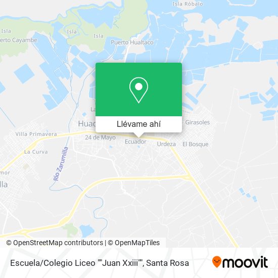 Mapa de Escuela / Colegio Liceo ""Juan Xxiii""