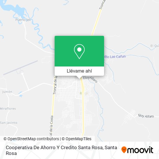 Mapa de Cooperativa De Ahorro Y Credito Santa Rosa
