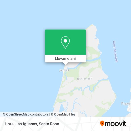 Mapa de Hotel Las Iguanas