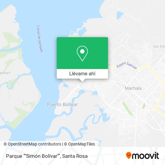 Mapa de Parque ""Simón Bolívar""