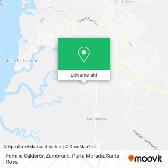 Mapa de Familia Calderón Zambrano. Purta Morada