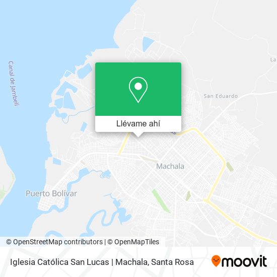 Mapa de Iglesia Católica San Lucas | Machala