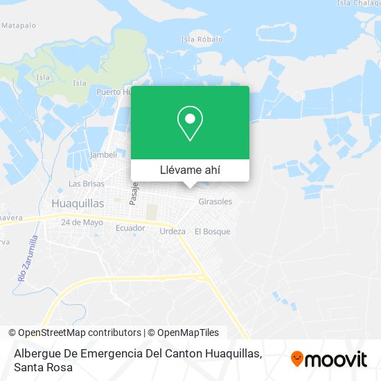 Mapa de Albergue De Emergencia Del Canton Huaquillas