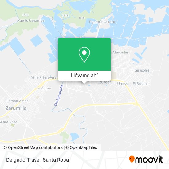 Mapa de Delgado Travel