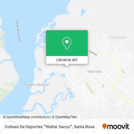 Mapa de Coliseo De Deportes ""Walter Sacco""