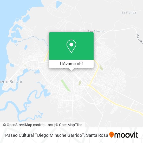 Mapa de Paseo Cultural ""Diego Minuche Garrido""