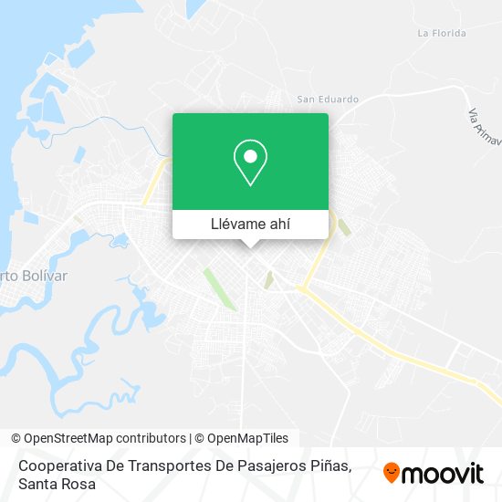 Mapa de Cooperativa De Transportes De Pasajeros Piñas