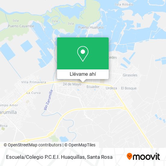 Mapa de Escuela / Colegio P.C.E.I. Huaquillas