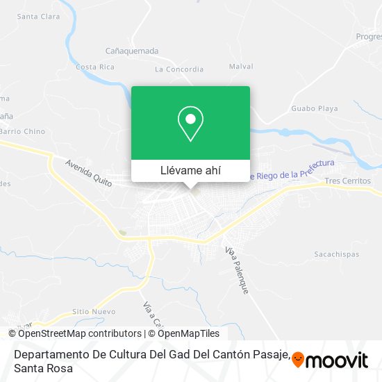 Mapa de Departamento De Cultura Del Gad Del Cantón Pasaje