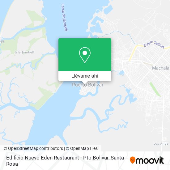Mapa de Edificio Nuevo Eden Restaurant - Pto.Bolivar