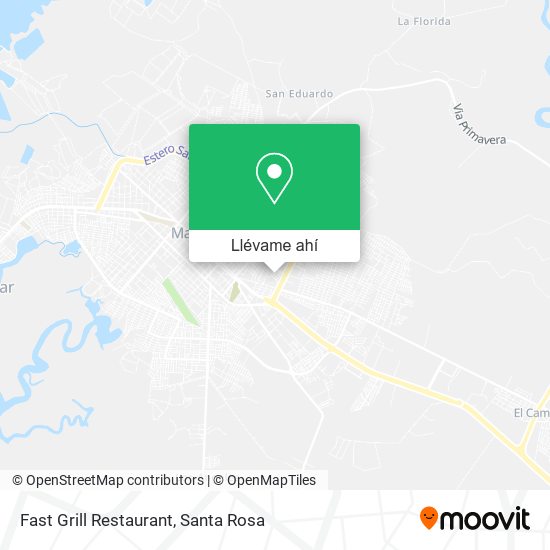 Mapa de Fast Grill Restaurant