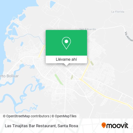 Mapa de Las Tinajitas Bar Restaurant