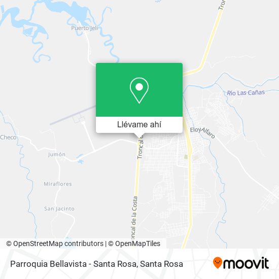 Mapa de Parroquia Bellavista -	Santa Rosa