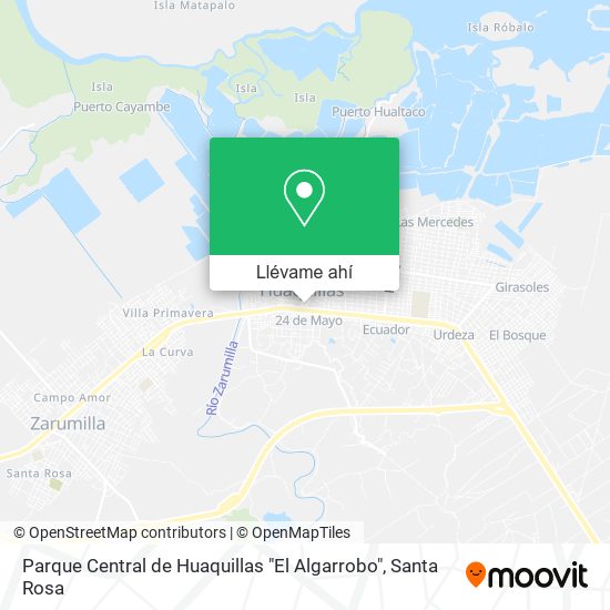 Mapa de Parque Central de Huaquillas "El Algarrobo"