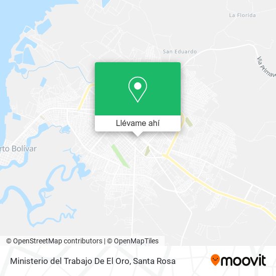 Mapa de Ministerio del Trabajo De El Oro