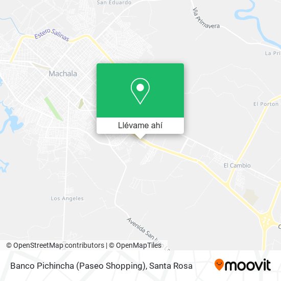 Mapa de Banco Pichincha (Paseo Shopping)