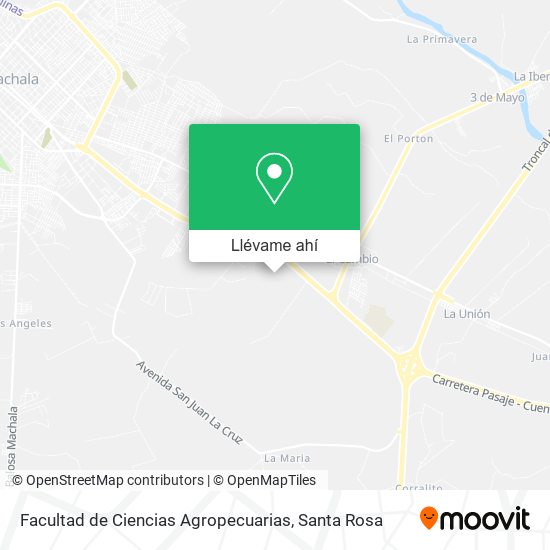 Mapa de Facultad de Ciencias Agropecuarias