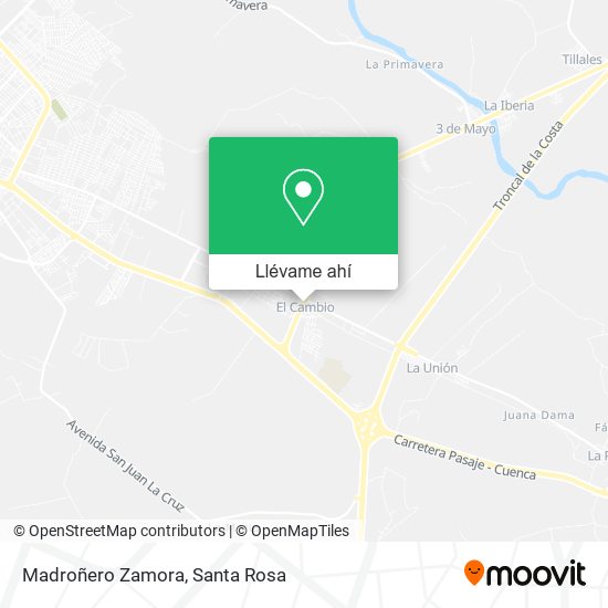Mapa de Madroñero Zamora