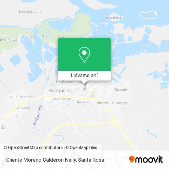 Mapa de Cliente Moreno Calderon Nelly