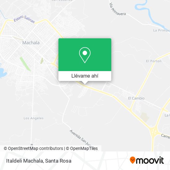 Mapa de Italdeli Machala