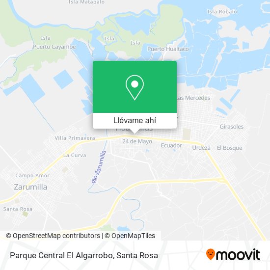 Mapa de Parque Central El Algarrobo