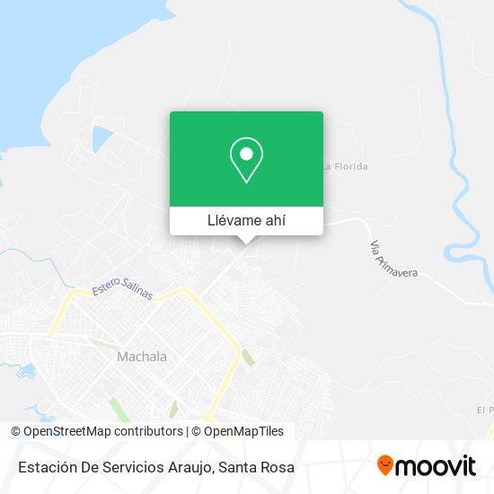 Mapa de Estación De Servicios Araujo