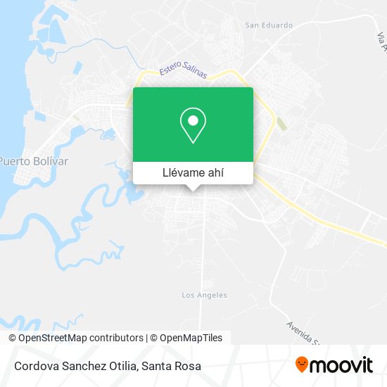 Mapa de Cordova Sanchez Otilia