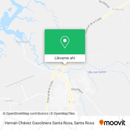 Mapa de Hernán Chávez Gasolinera Santa Rosa