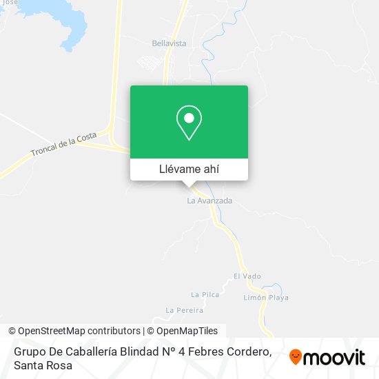 Mapa de Grupo De Caballería Blindad Nº 4 Febres Cordero