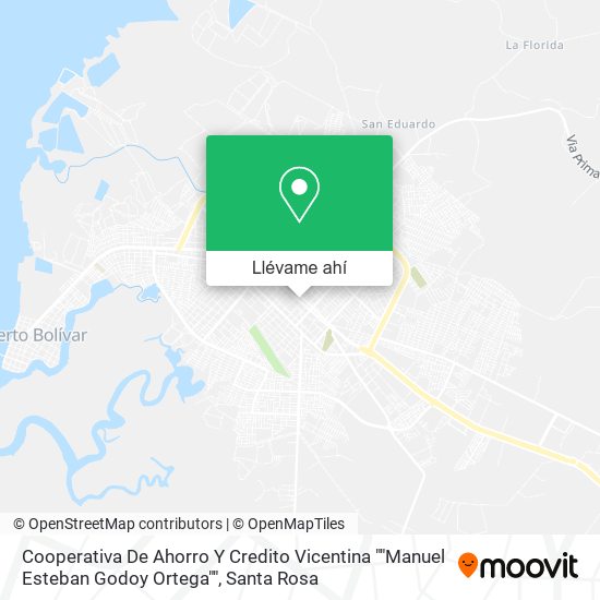 Mapa de Cooperativa De Ahorro Y Credito Vicentina ""Manuel Esteban Godoy Ortega""
