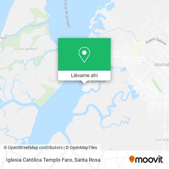 Mapa de Iglesia Católica Templo Faro