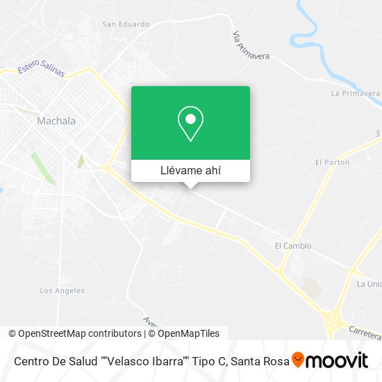 Mapa de Centro De Salud ""Velasco Ibarra"" Tipo C