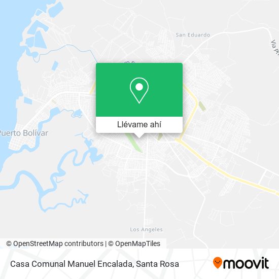 Mapa de Casa Comunal Manuel Encalada