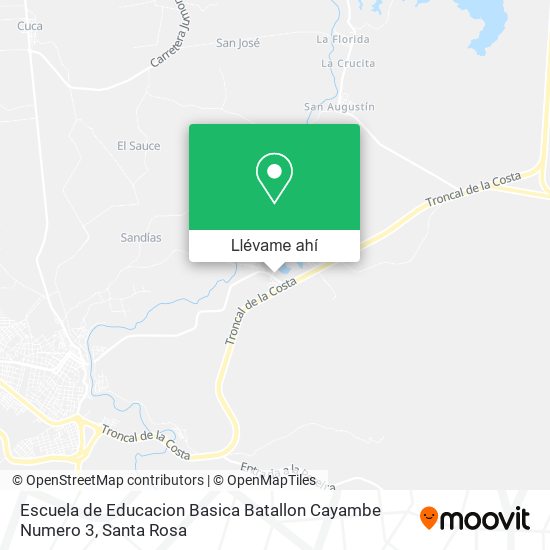 Mapa de Escuela de Educacion Basica Batallon Cayambe Numero 3