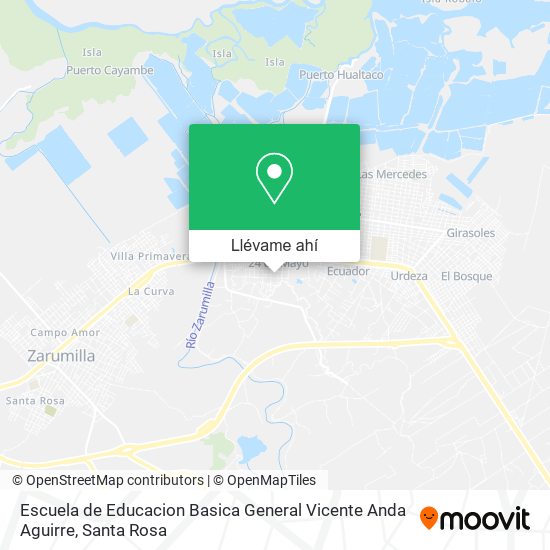 Mapa de Escuela de Educacion Basica General Vicente Anda Aguirre