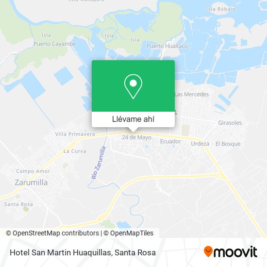 Mapa de Hotel San Martin Huaquillas